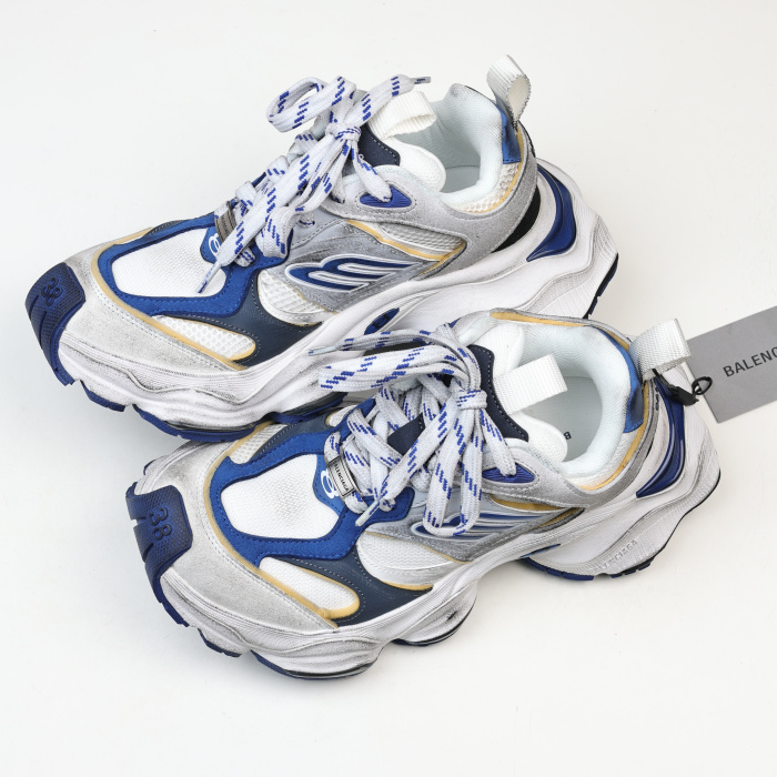 Balenciag* Cargo Sneaker Grey Blue
