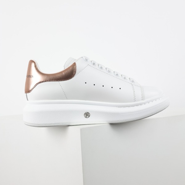 Alexander McQueen Oversized White Rose Gold Tab