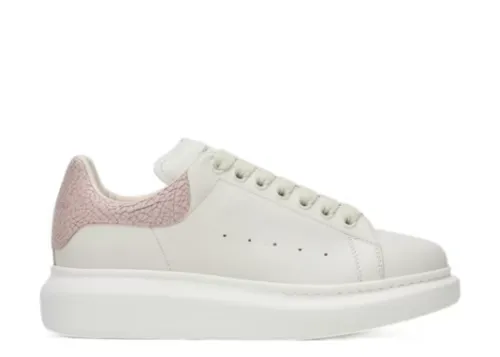Alexande* McQuee* Oversized White Cracked Pink