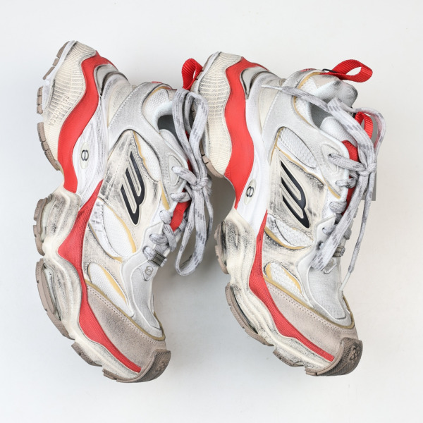 Balenciaga Cargo Worn-Out Beige Red