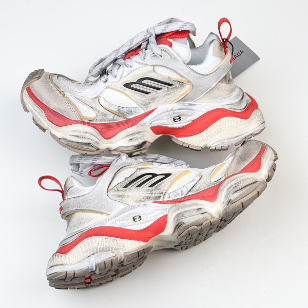 Balenciaga Cargo Worn-Out Beige Red