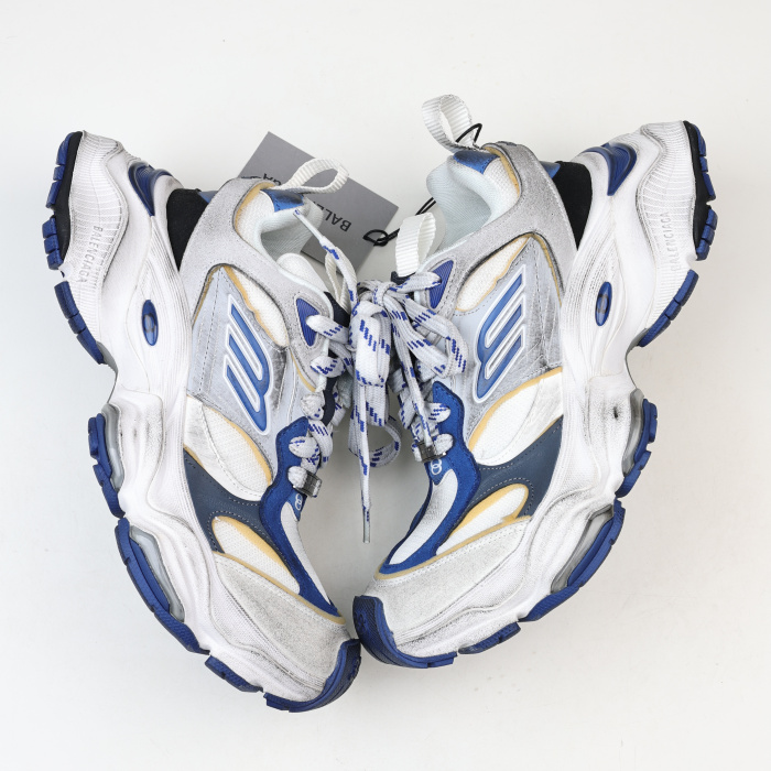 Balenciag* Cargo Sneaker Grey Blue
