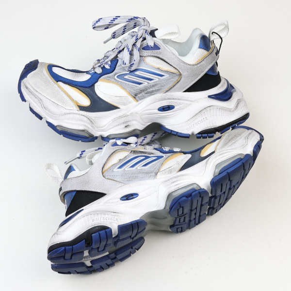 Balenciag* Cargo Sneaker Grey Blue