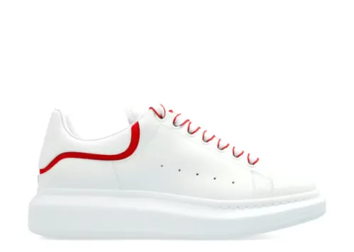 Alexande* McQuee* Oversized New Tech Calf White Red
