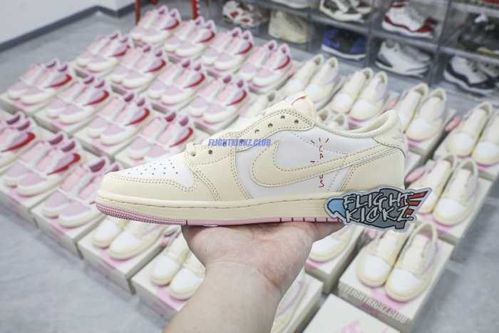 Travis Scott x Air Jordan 1 Low OG “Pink Pack”  Muslin Pink 2026 （A1）