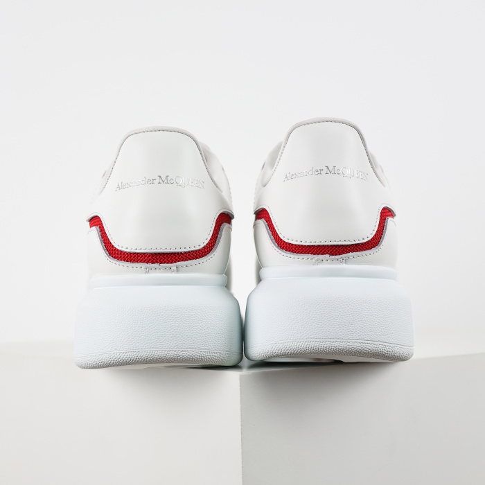 Alexande* McQuee* Oversized New Tech Calf White Red
