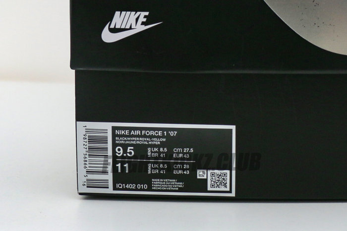 Air Force 1 Low Syna Central Cee Black Optic Yellow (Friends & Family)(A1)
