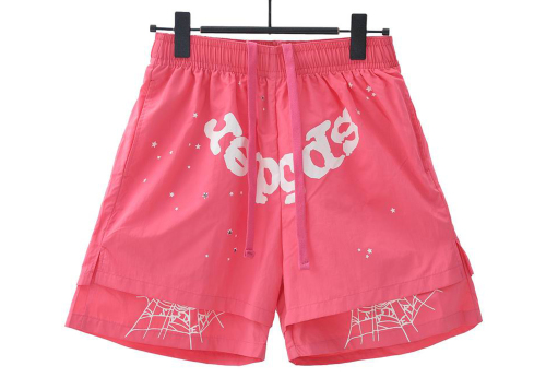 Sp5der OG Web Double Layer Short Pink White