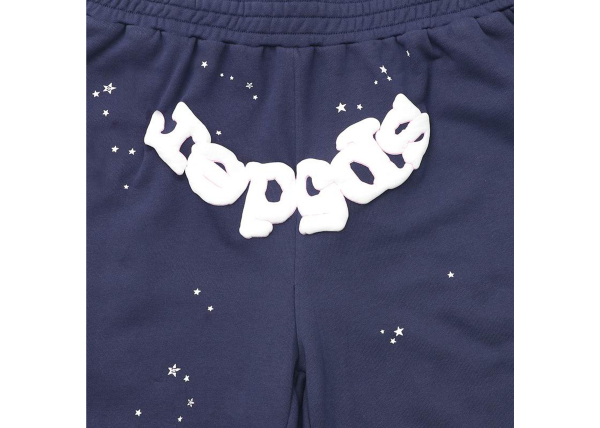Sp5der OG Web Logo Sweatshort Navy