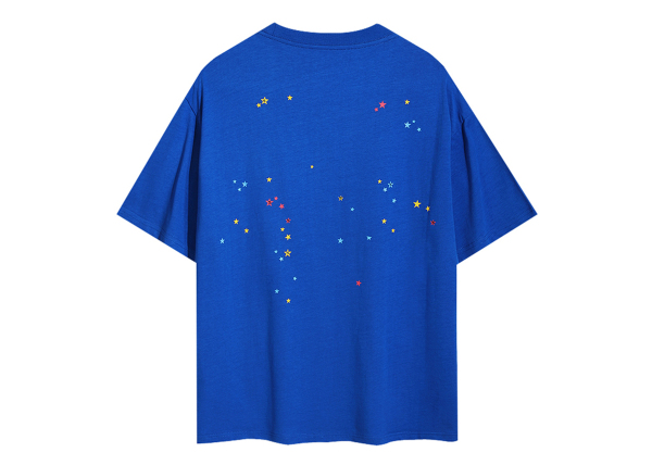 Sp5der T-Shirt Web Print Gothic TC Blue