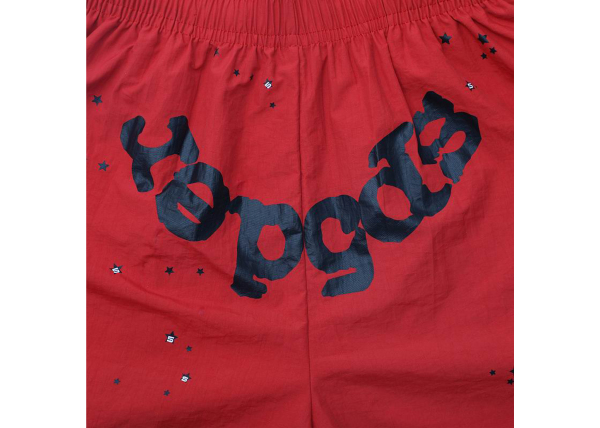 Sp5der OG Web Double Layer Short Red Black