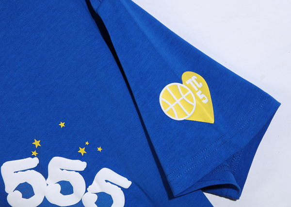 Sp5der T-Shirt YoungThug Star Blue