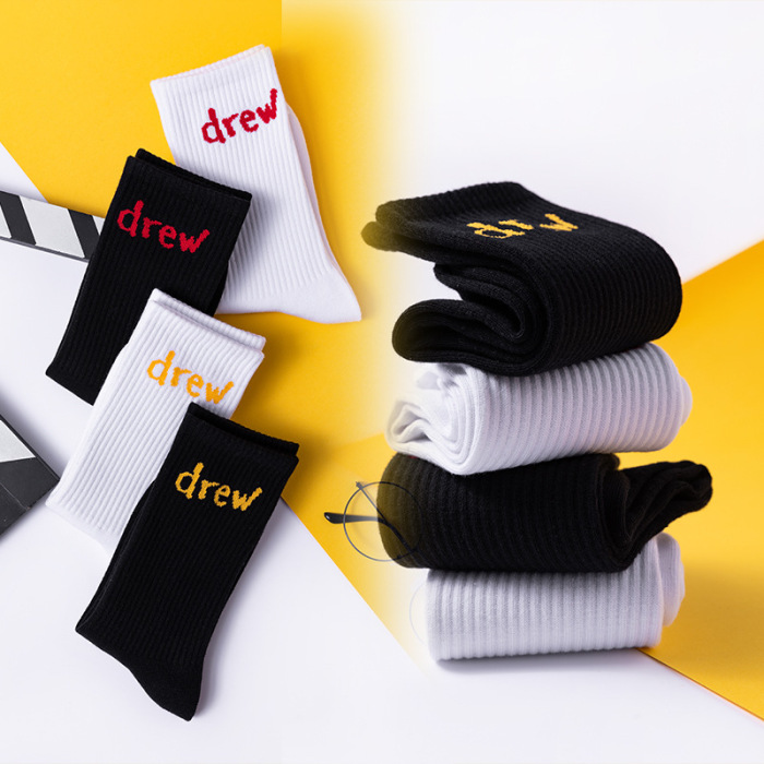 Drew Letters Sock