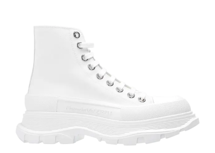 Alexande* McQuee* Wmns Tread Slick Boots 'White'