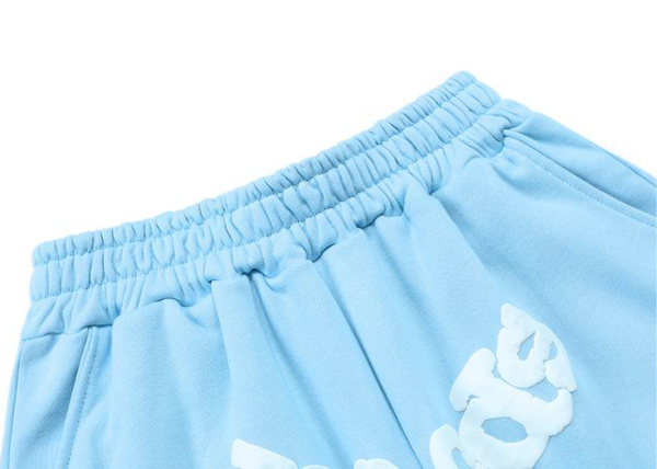 Sp5der OG Web V2 Sweatshort Dusty Blue