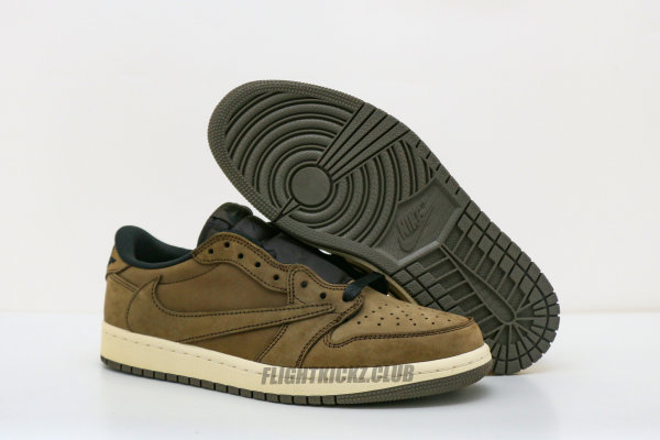 Travis Scott x Jordan 1 Low Velvet Brown Concept GS