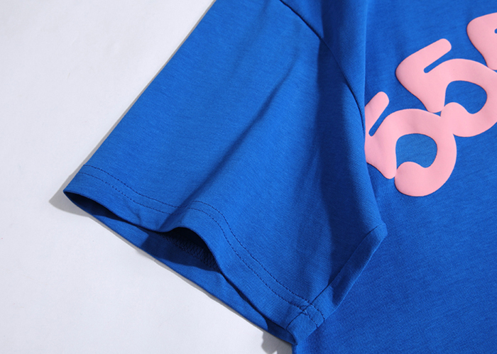 Sp5der T-Shirt Wordwide Star Beluga Blue