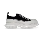 Alexande* McQuee* Tread Slick Low Lace Up Black White