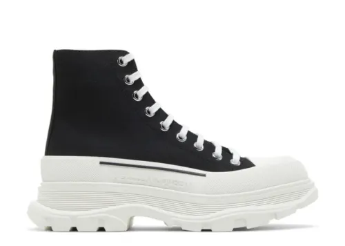 Alexande* McQuee* Tread Slick Boots 'Black White'