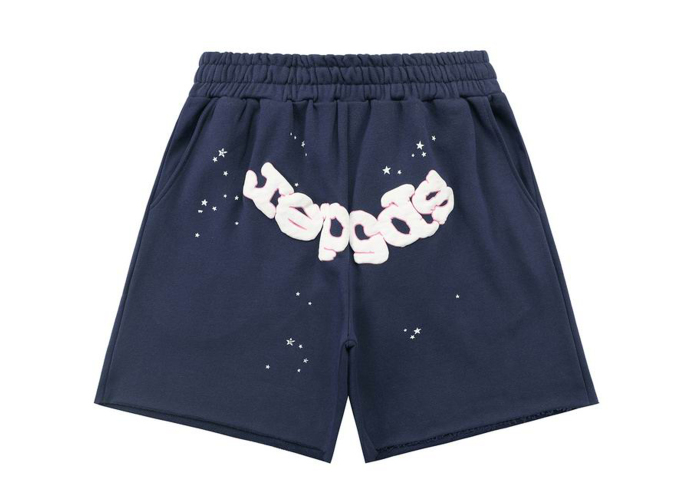 Sp5der OG Web Logo Sweatshort Navy