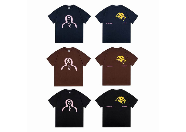 Sp5der T-Shirt Thug Angel Black & Brown & Navy
