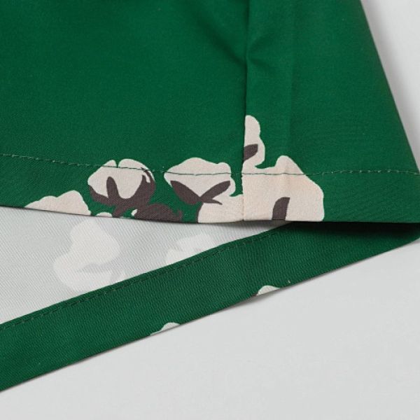 Denim Tears White Cotton Wreath Short-Sleeve Shirt Green