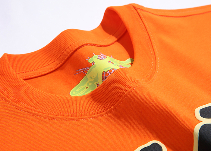 Sp5der T-Shirt Wordwide Star Beluga Orange