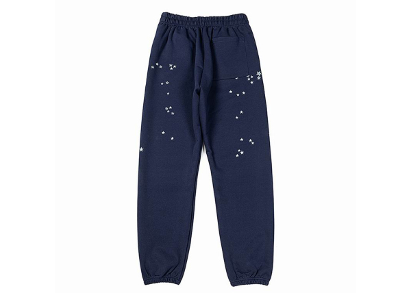 Sp5der Sweatpant Worldwide 555 Angel Number Navy Blue