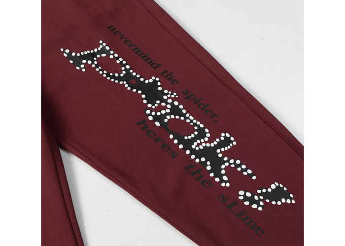 Sp5der Punk Sweatpant Reddish Brown