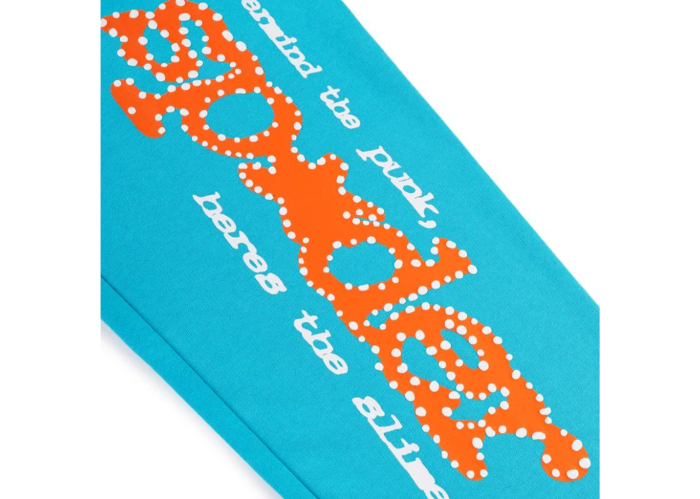 Sp5der Punk V2 Cyan Sweatpants