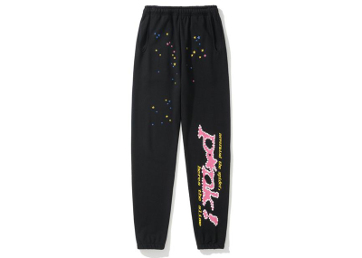 Sp5der P*NK Sweatpants Black