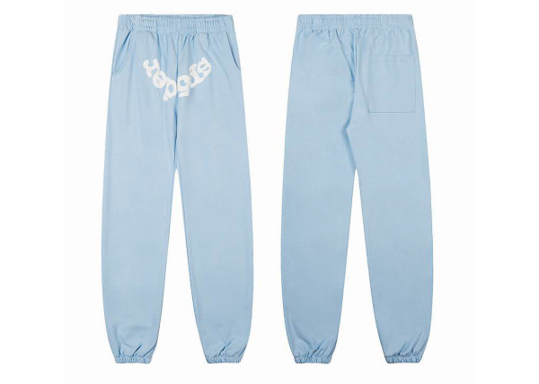 Sp5der Sweatpant Print Gothic Sky Blue