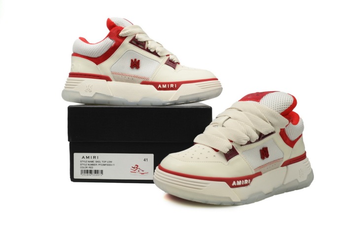 Amiri Wmns MA-1 'White Red'