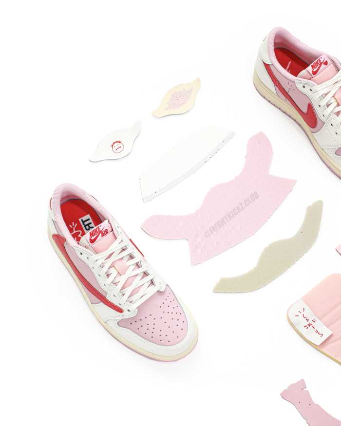 Travis Scott x Air Jordan 1 Low OG Shy Pink Pack Tropical Pink 2026 (A1)