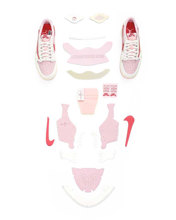 Travis Scott x Air Jordan 1 Low OG Shy Pink Pack Tropical Pink 2026 (A1)
