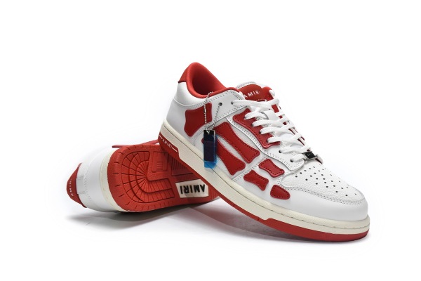 Amiri Skel Top Low 'White Red'