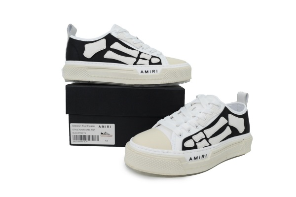 Amiri Skel Court Low Black White