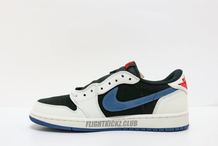 Travis Scott x Air Jordan 1 Low Black White Blue