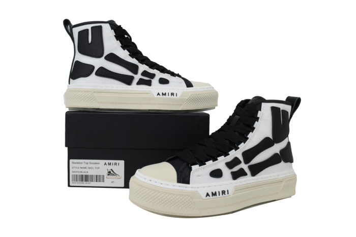 Amiri Skel Court Hi White Black