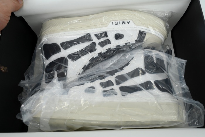 Amiri Skel Court Hi White Black