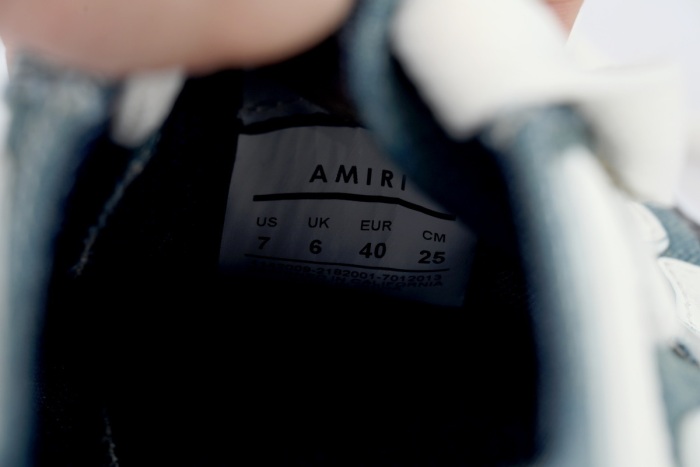 Mihara Yasuhiro x AMIRI Skel-Top Low Denim Blue NO.730