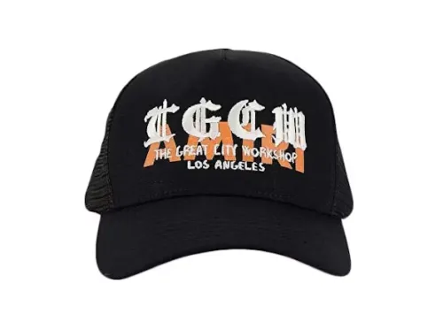 AMIRI T.G.C.W. Trucker Hat Black