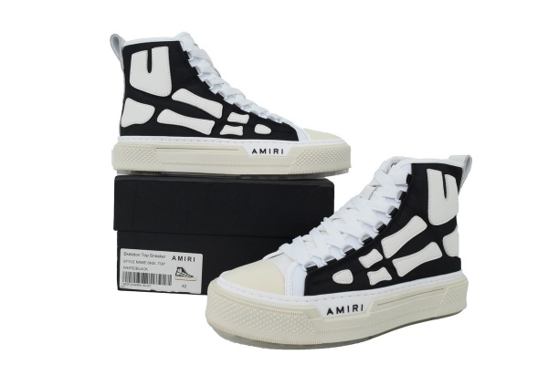Amiri Skel Court Hi Black White