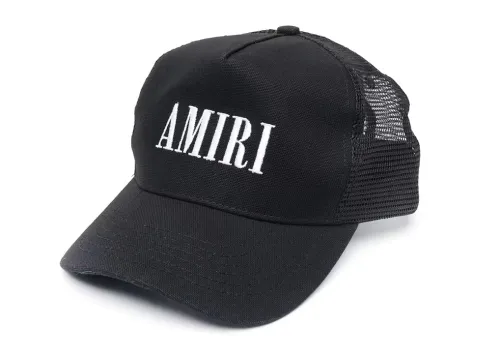 AMIRI Logo Trucker Hat Black/White