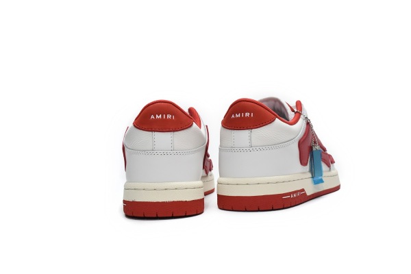 Amiri Skel Top Low 'White Red'