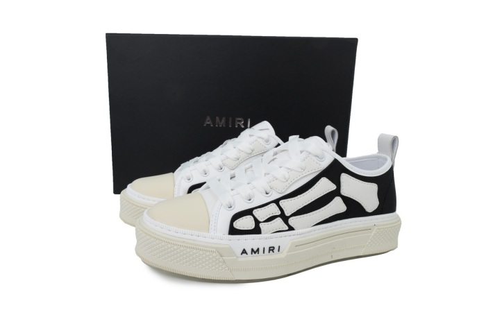 Amiri Skel Court Low Black White