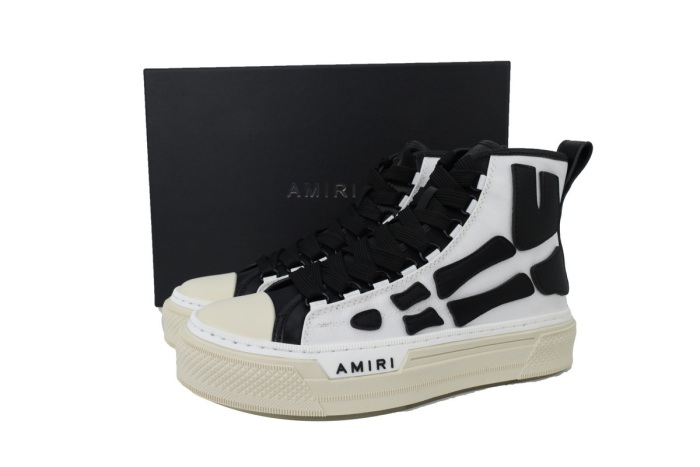 Amiri Skel Court Hi White Black