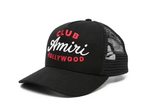 AMIRI Club Amiri Trucker Cap Black
