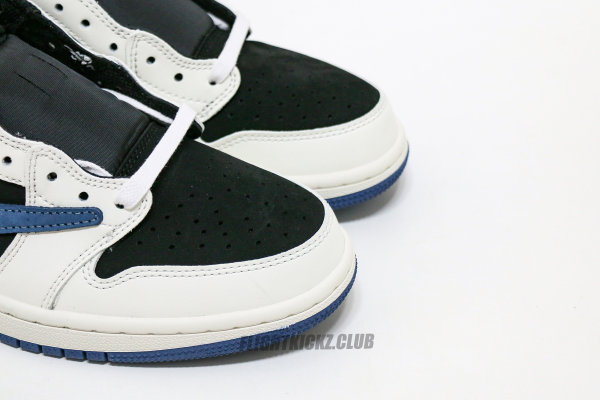 Travis Scott x Air Jordan 1 Low Black White Blue