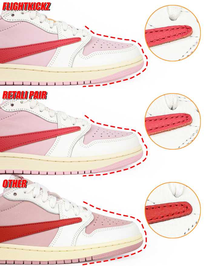 Travis Scott x Air Jordan 1 Low OG Shy Pink Pack Tropical Pink 2026 GS ( A1)